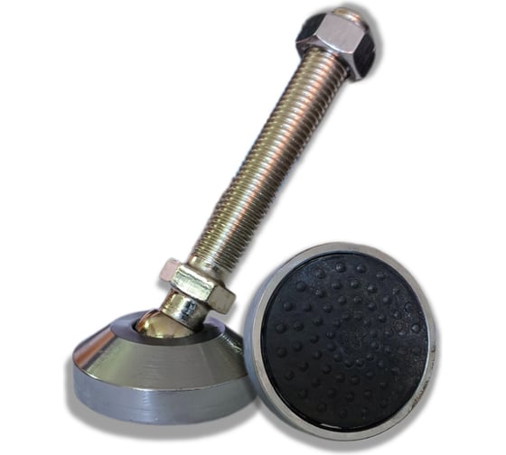 Изображение товара Опора UnitMC регулируемая шарнирная 60хМ16х100 (основание сталь, винт сталь) 400203 60хМ16х100