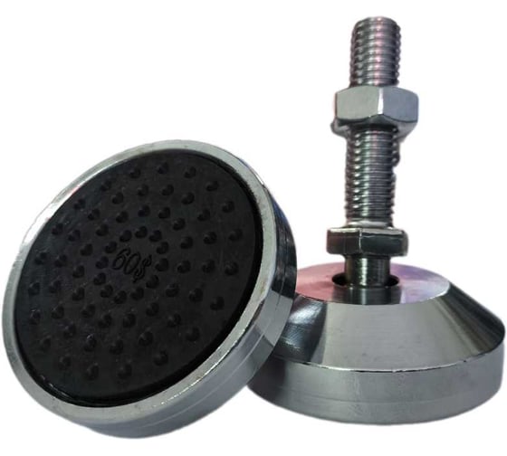 Изображение товара Опора UnitMC регулируемая шарнирная 60хМ12х50 (основание сталь, винт сталь) 400203 60хМ12х50