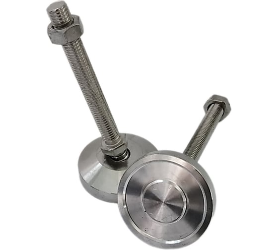 Изображение товара Опора UnitMC регулируемая шарнирная 60хМ12х100 (основание сталь, винт сталь) 400203 60хМ12х100