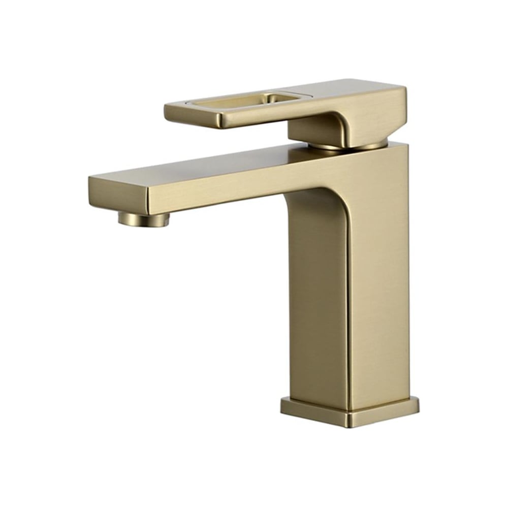 Изображение товара Современный однорычажный смеситель для раковины GAPPO G1017-3 золотой сатин