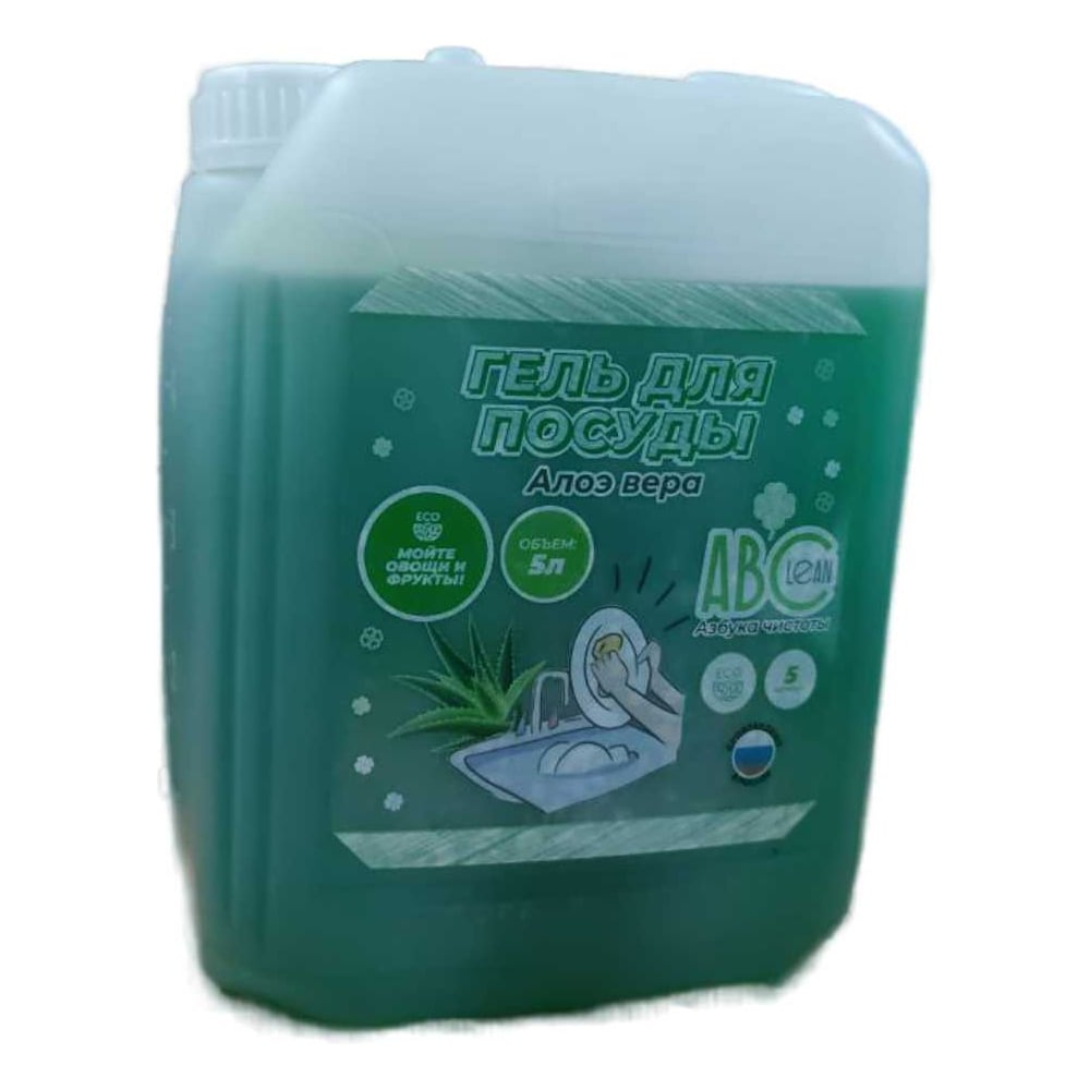 Изображение товара Гель для посуды ABCLEAN Алоэ вера 5л гипоаллергенный средство для мытья