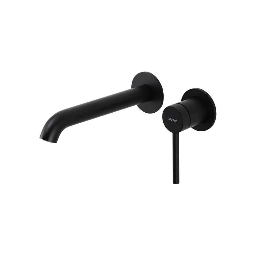 Изображение товара Современный черный встраиваемый однорычажный смеситель для раковины GAPPO G1206-6