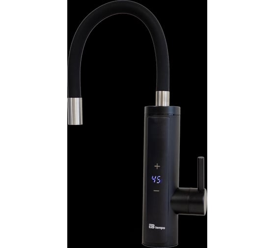 Изображение товара Проточный электрический водонагреватель E8tempo (кран) S4-19D (S6-10D)B черный E8S4-19D(S6-10D)B