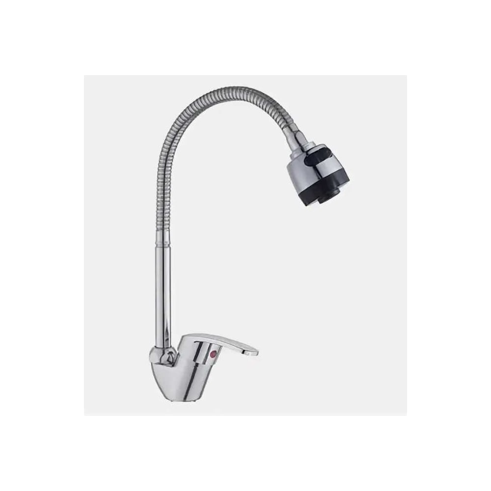 Изображение товара Смеситель для мойки GR шар. с гибким изливом 2-х реж.аэрат хром 105042-GR