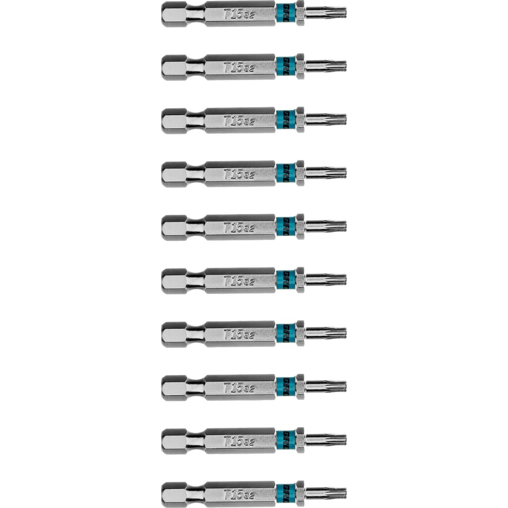 Изображение товара Бита GROSS Torx 15х50мм, сталь S2, шестигранная, 10 шт. 114609 Изображение товара Бита GROSS Torx 15х50мм, сталь S2, шестигранная, 10 шт. 114609