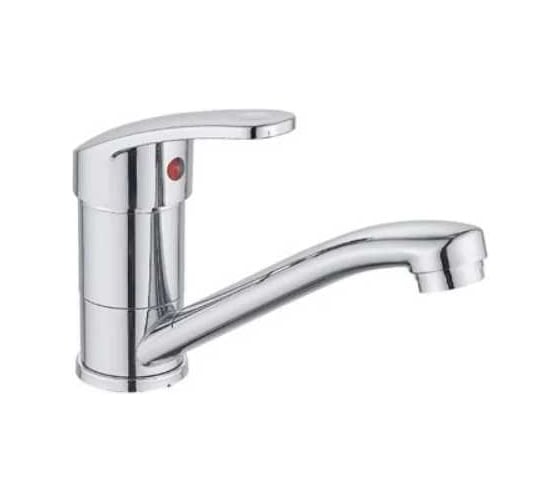 Изображение товара Смеситель для мойки GR шар. с коротким изливом 180мм (без подводки) d35 1/10 104042-GR