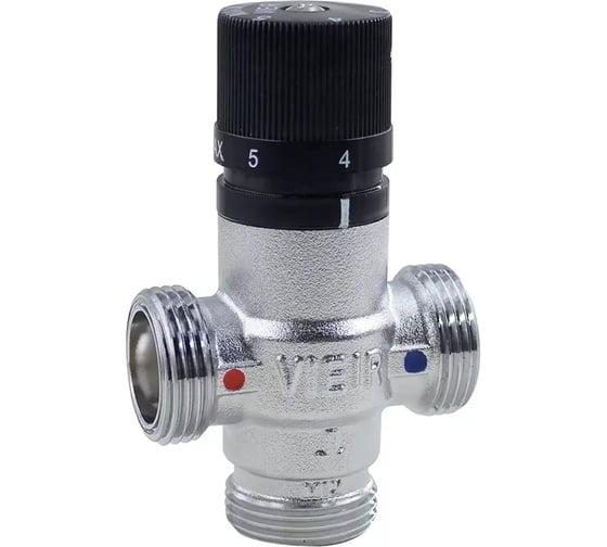 Изображение товара Трехходовой термостатический смесительный клапан VIEIR 1 35-60 C для систем отопления и горячего водоснабжения VR188