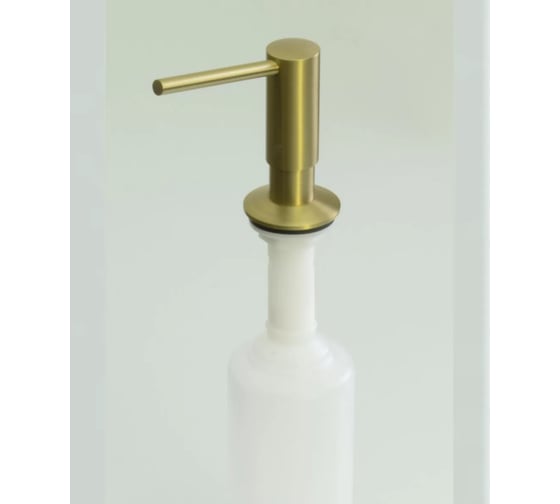 Изображение товара Дозатор врезной для кухонной мойки ViEir 500 мл, металл, цвет матовое золото, VR090-S