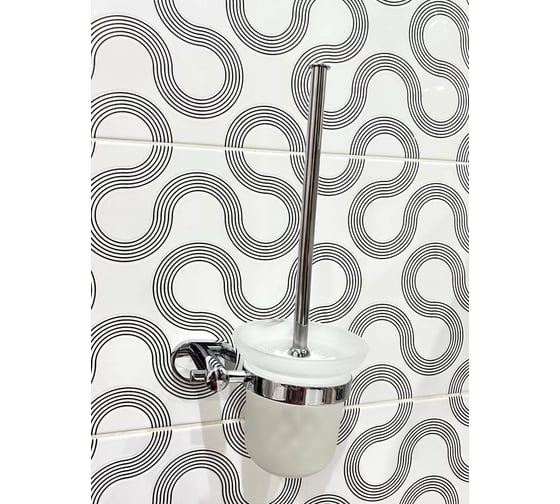 Изображение товара Ершик настенный стеклянный для туалета ViEir нержавеющая сталь и стекло, хром, V5113