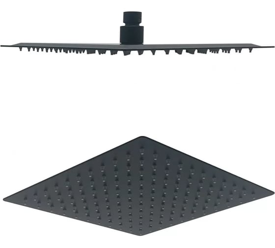 Изображение товара Лейка тропического душа квадратная ViEir 25×25 см верхний душ черная VR2102-25C