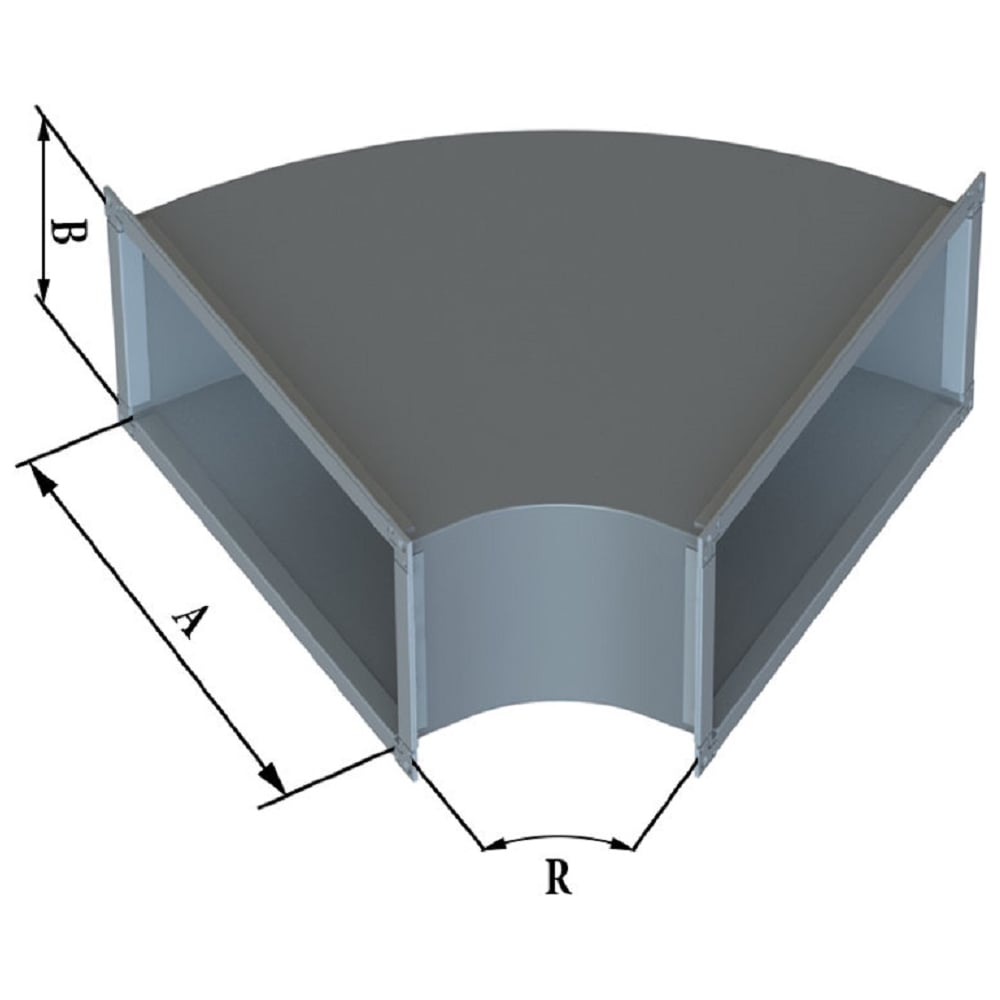 Изображение товара Отвод для воздуховодов Diaflex 700х400 мм 45 градусов УФ-01020139