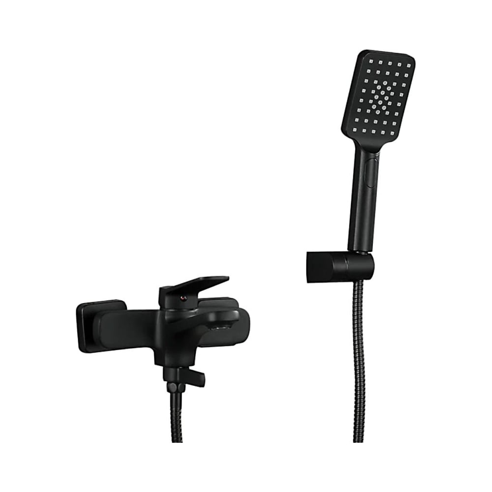 Изображение товара Современный однорычажный смеситель для ванны FRAP F3262 черный с изливом 170 мм