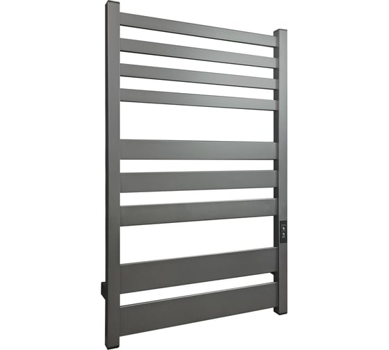 Изображение товара Электрический полотенцесушитель INDIGO Atlas (electro) 80/50 (таймер, скр.монтаж, унив.подкл.R/L, Graphite Metallic) LСLATE80-50GFMRt