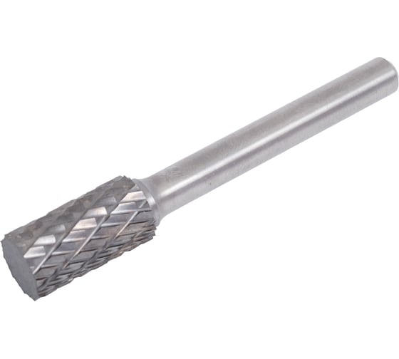 Изображение товара Борфреза твердосплавная цилиндрическая (10x20x6x64 мм; А102006; двойная насечка) Булава 000212