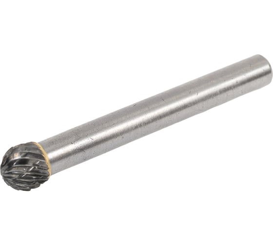 Изображение товара Борфреза твердосплавная сферическая (8x6.4x6x50 мм; D080606; двойная насечка) Булава 000947