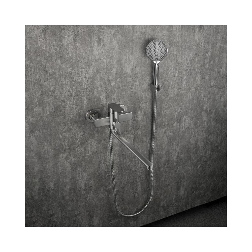 Изображение товара Смеситель для ванны FRAP F22805 однорычажный с дивертором и хромированным покрытием