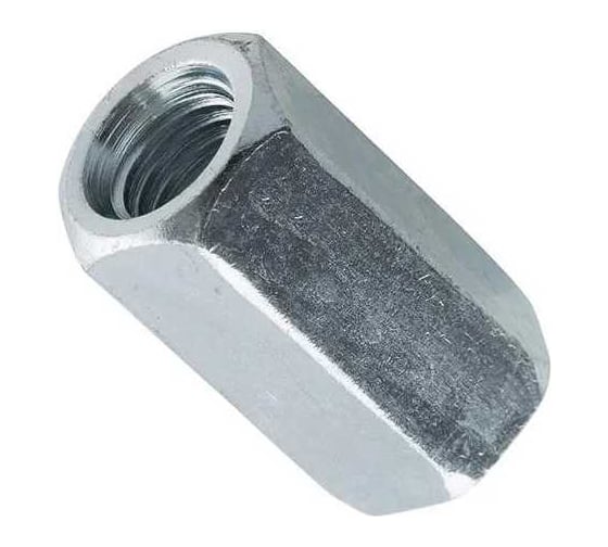 Изображение товара Переходные гайки цинк DIN 6334 Крепстор М6, 200 шт 4665316945320