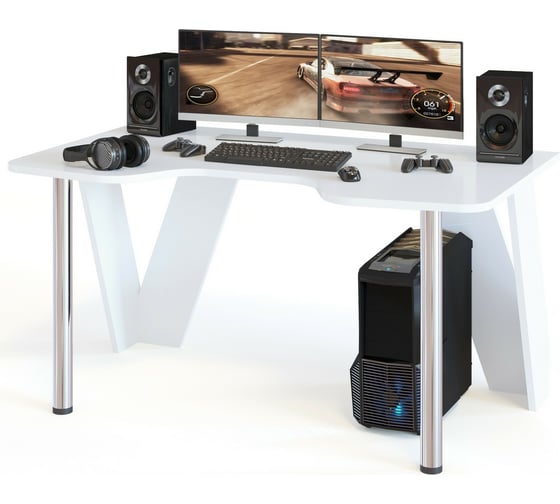 Изображение товара Компьютерный стол СОКОЛ белый КСТ-116 КСТ116Б6