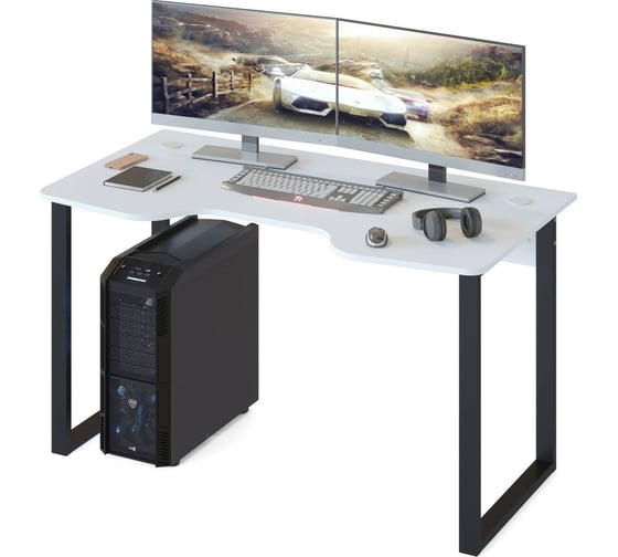 Изображение товара Компьютерный стол СОКОЛ белый КСТ-19 00-00010961