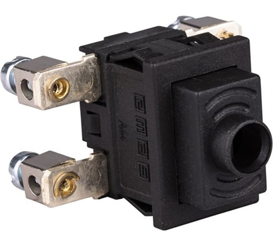 Изображение товара Выключатель клавишный EMAS 20_13мм с подсветкой (2НО), чёрный цвет клавиши, подкл. клемма + винт под потай (250В AC, 16А), IP50 A44B9HX1