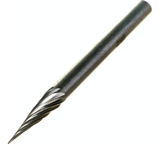 Изображение товара Борфреза твердосплавная коническая М03 12М03 (3x12x3х38 мм; 14 градусов; спиральная насечка) CNIC 29727