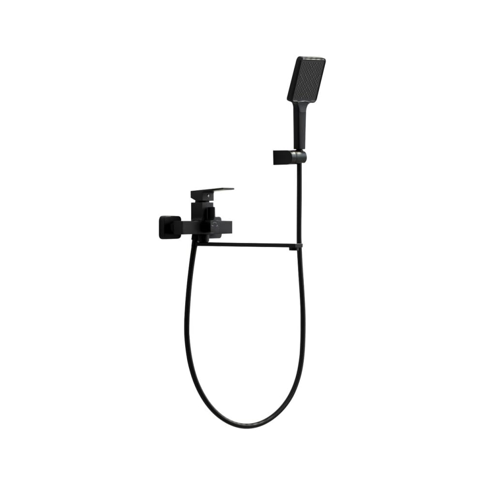 Изображение товара Смеситель для ванны FRAP F2291-6 с поворотным изливом и дивертором, черный