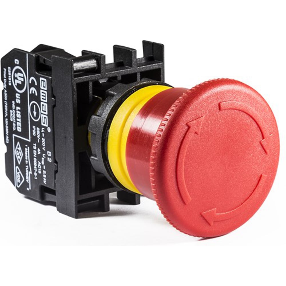 Изображение товара Аварийная кнопка EMAS Грибок 40мм серия B IP50 250В 4А