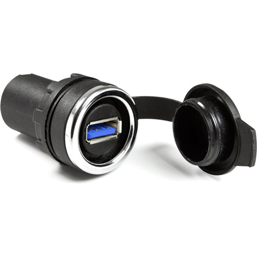 Изображение товара Разъём EMAS USB3.0 мама-мама адаптер с защитой IP65 BUSB30