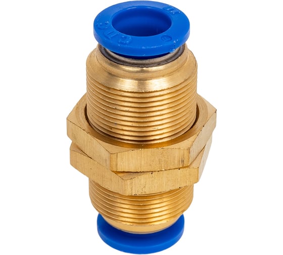 Изображение товара Цанговое проходное соединение 10 мм CDC Pneumatics PMM 10N