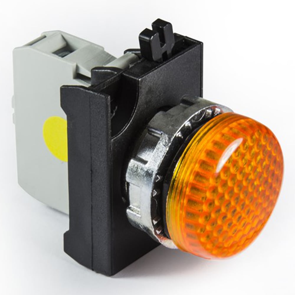 Изображение товара Сигнальная арматура с блоком подсветки EMAS CBS (жёлтый светодиод, 100-230В AC), жёлтый цвет, серия CM, IP65 CM0S0XS