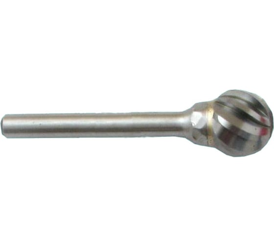 Изображение товара Борфреза твердосплавная сферическая D08 07С06 (8x7х6x65 мм; спиральная крупная насечка) CNIC 58181