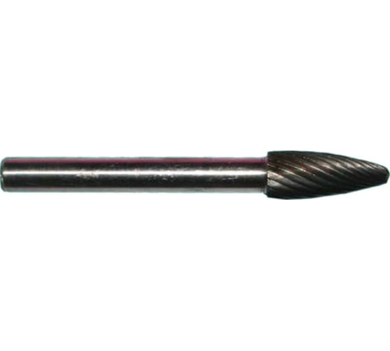 Изображение товара Борфреза твердосплавная гиперболическая со сферическим торцом F03 16М03 (3x16x3х38 мм; R=0.75 мм; спиральная насечка) CNIC 59474