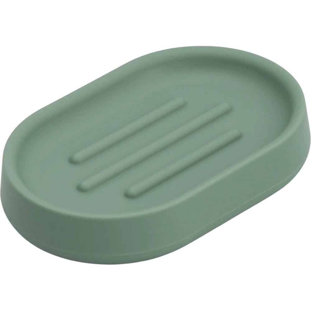 Изображение товара Мыльница VIDAGE Наска из ABS-пластика настольная овальная зеленая