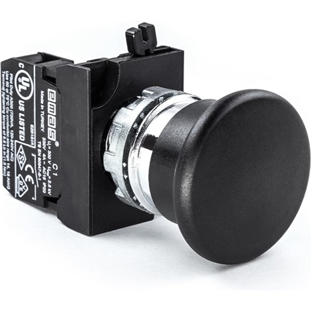 Изображение товара Кнопка EMAS Грибок 40мм серия CM IP65 для промышленного использования