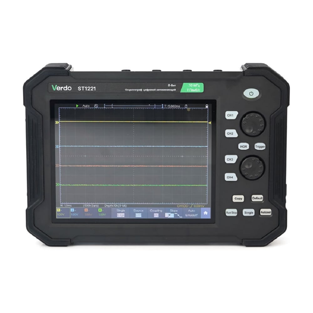 Изображение товара Осциллограф планшетного VERDO ST1221 типа 70 МГц, 2 канала, 8 бит с поверкой ST122100 ST122100-СП