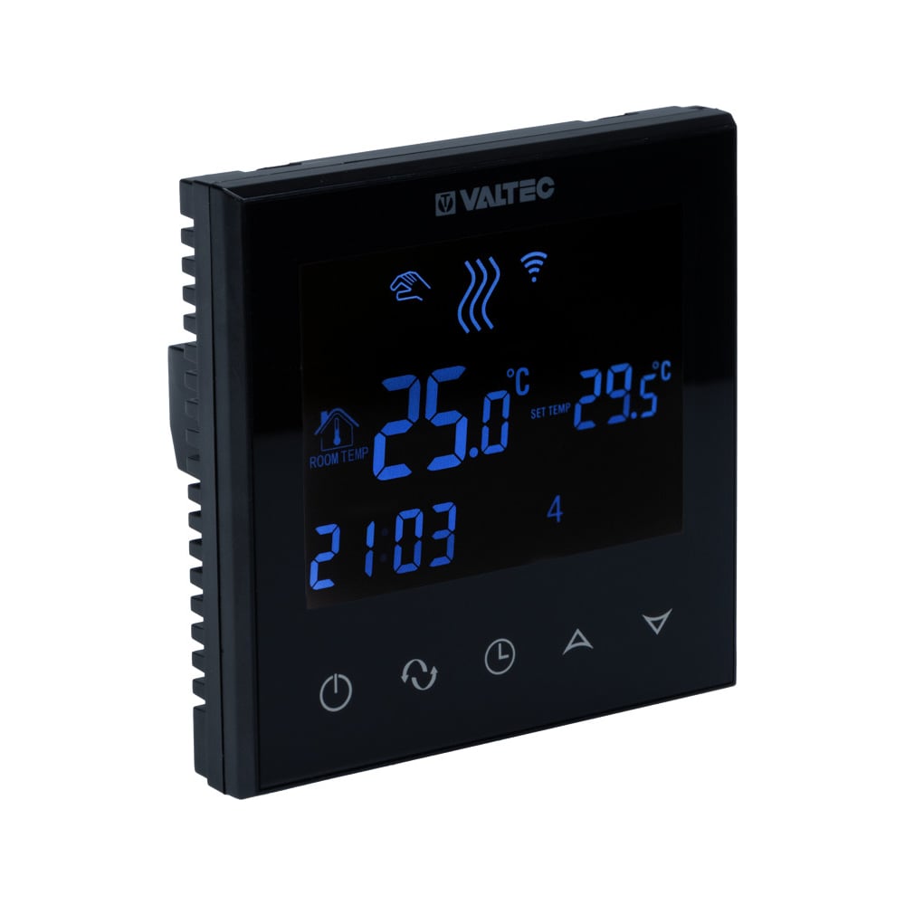 Изображение товара Комнатный WIFI-хронотермостат Valtec VT.AC712.B.0 для автоматизации климата