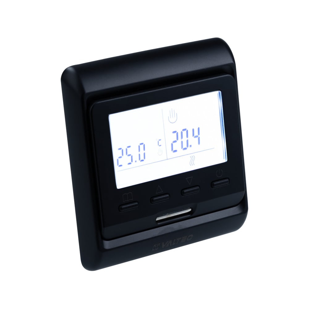 Изображение товара Электронный комнатный термостат Valtec VT.AC709.B.0 для пола