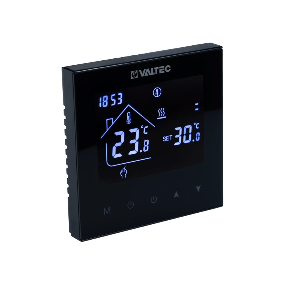 Изображение товара Электронный комнатный хронотермостат Valtec VT.AC634.B.0 для двухконтурных систем