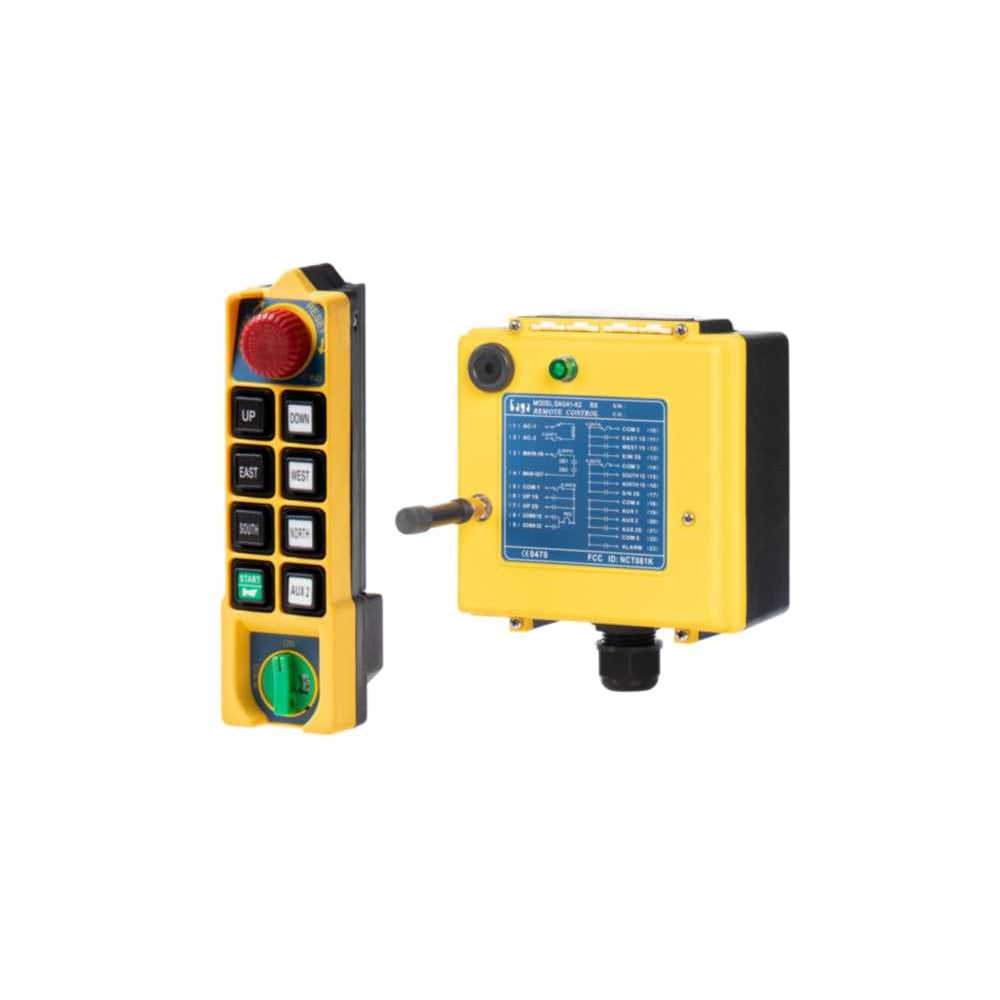 Изображение товара Комплект радиоуправления SAGA1-K1 8 кнопок 1 скорость IP65 для бытовых устройств