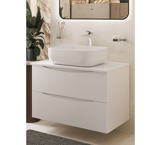 Изображение товара Куб Тумба c раковиной подвесная белая BOND T05805-S61500