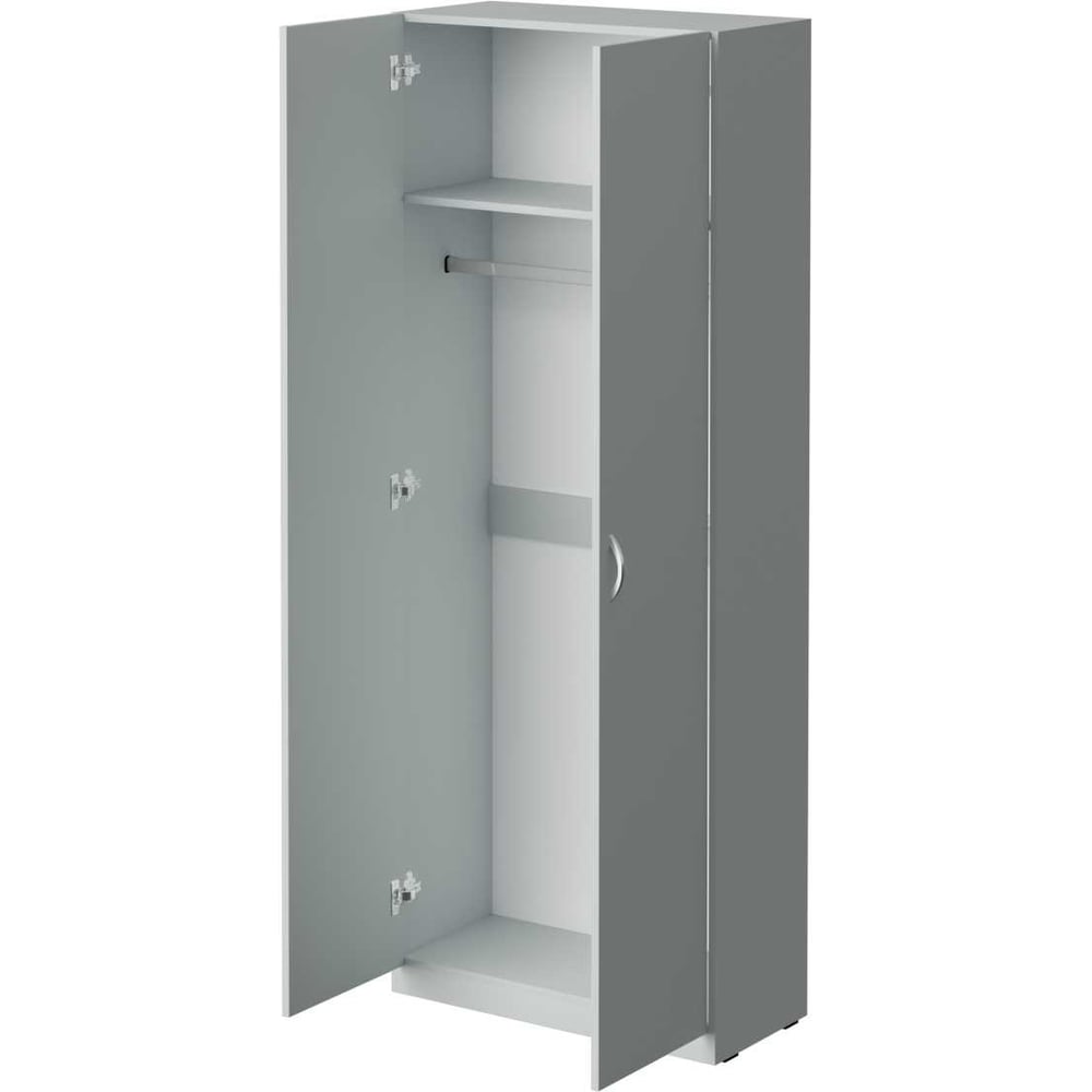 Изображение товара Глубокий шкаф для одежды Альянс мебель ХИТ 800x520x1925 серый классический стиль