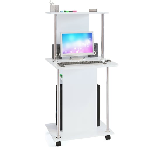 Изображение товара Компьютерный стол СОКОЛ белый КСТ-12 КСТ12Б6