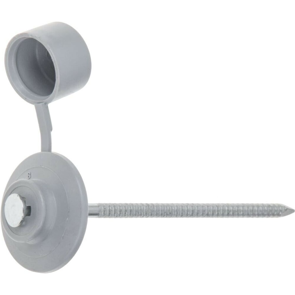 Изображение товара Гвоздь кровельный STARFIX 2.8х70 мм с пласт. шляпкой, серый (100 шт в пласт. конт.) ЦЗ-0094385720