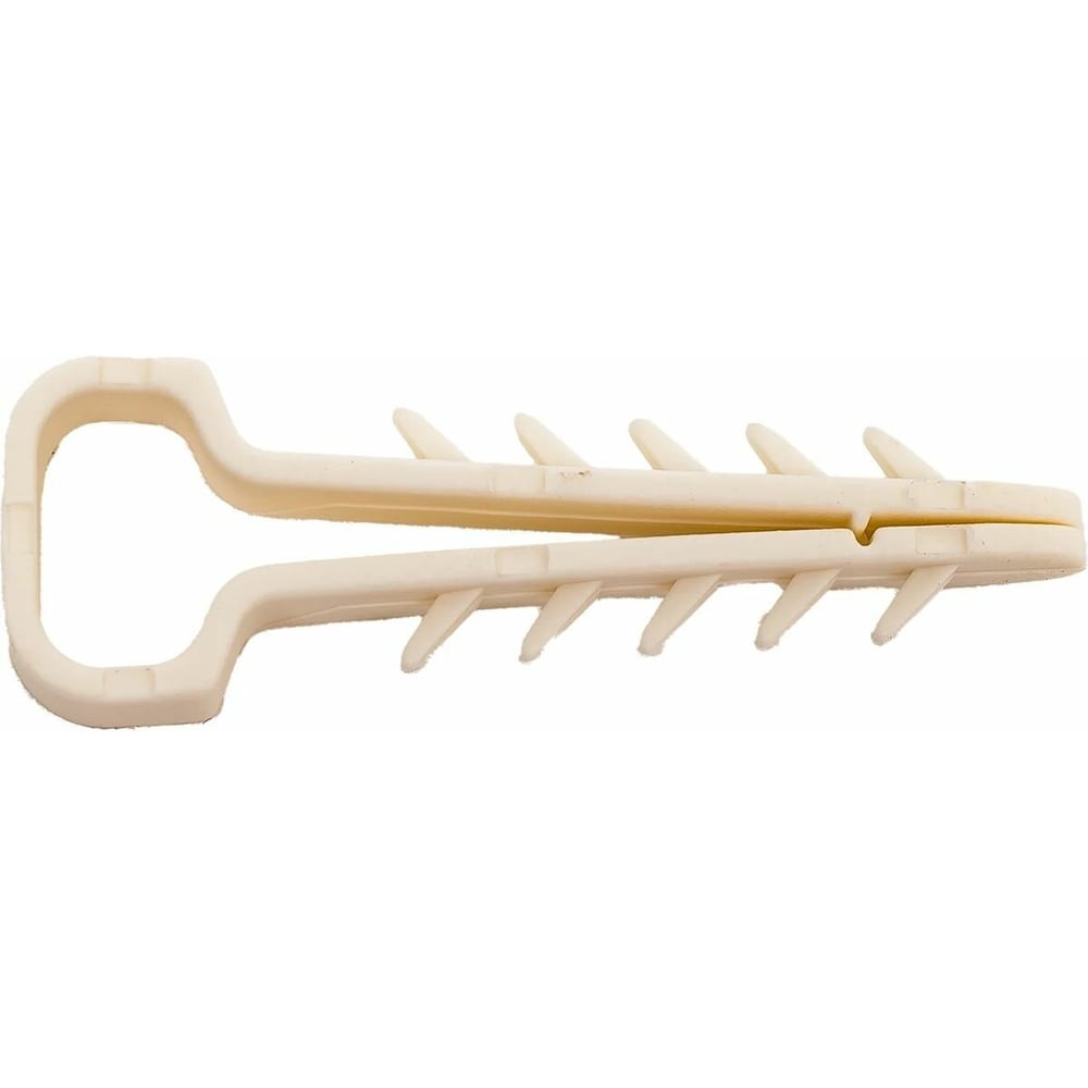 Изображение товара Дюбель-хомут Крепстор прямоугольный 12-6, 250 шт, белый пластик