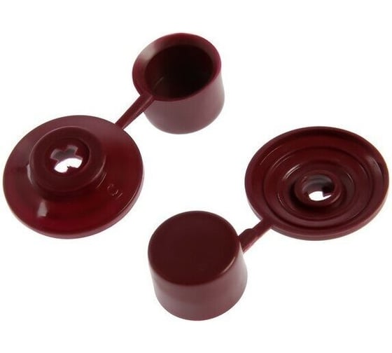 Изображение товара Шайба кровельная Крепстор с колпачком бордо пакет 100 шт. 4665317009038