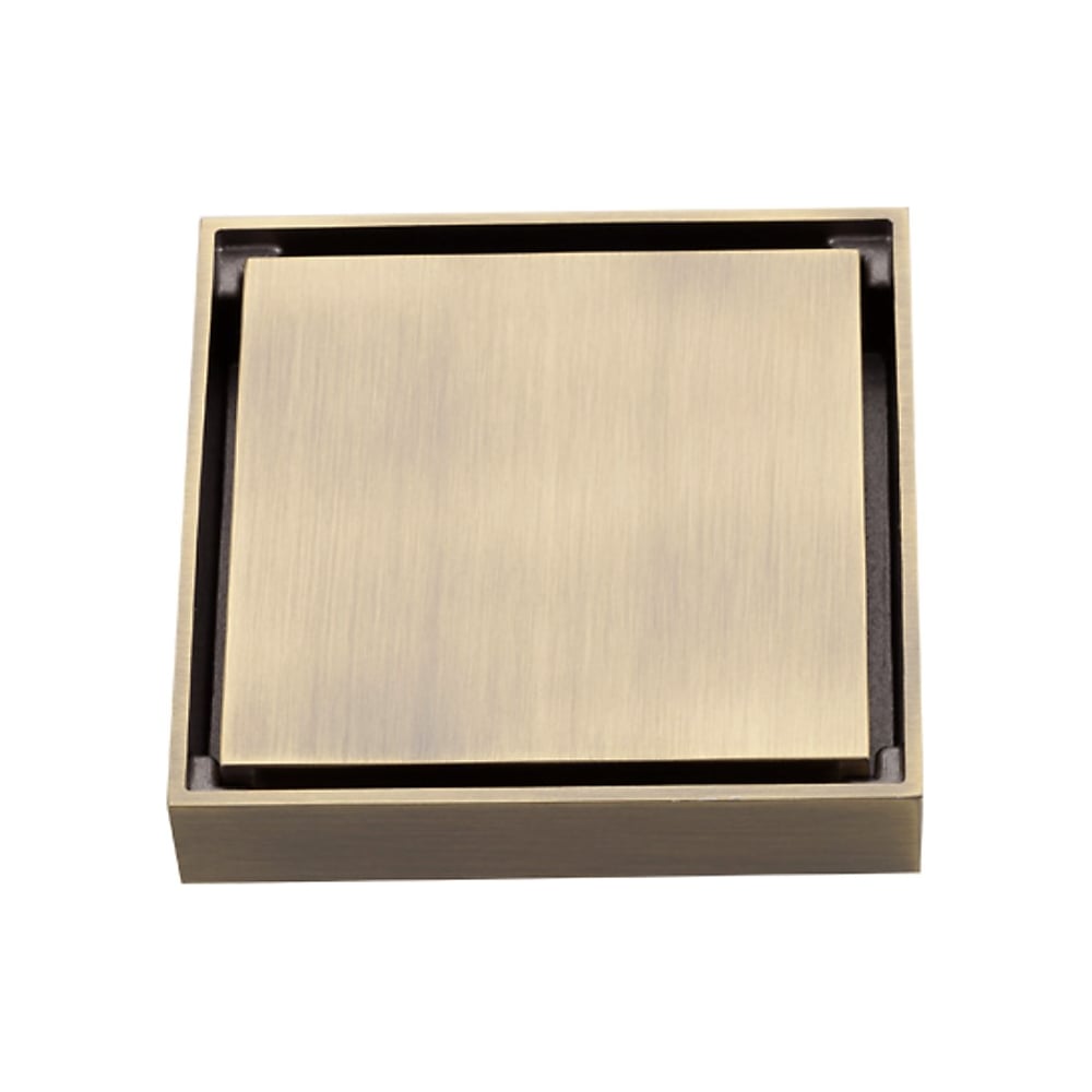 Изображение товара Душевой трап GAPPO G81005-4 латунь сухой затвор в пол, диаметр 43 мм