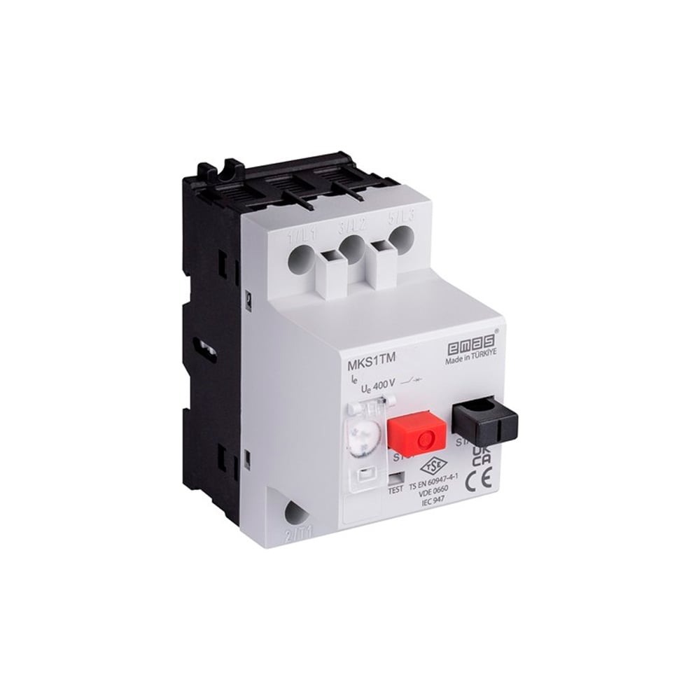 Изображение товара Автомат защиты двигателя Emas термомагнитный (0.63-1.00А) MKS1TM-1