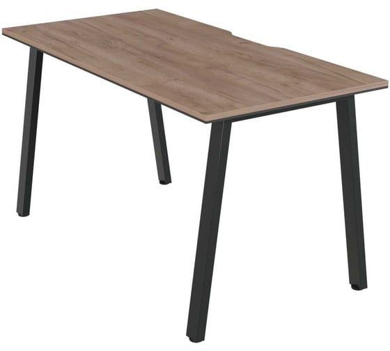 Изображение товара Стол письменный Альянс мебель на А-каркасе ПРЕГО ОФИС 1400х700х750 ПОСП-14.7А Дуб крафт табачный/Антрацит