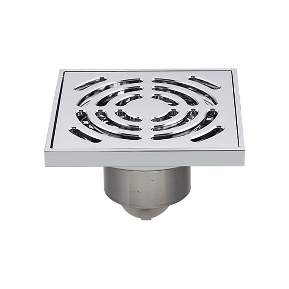 Изображение товара Душевой трап GAPPO сухой затвор G81052 латунный перфорированный 100х100 мм