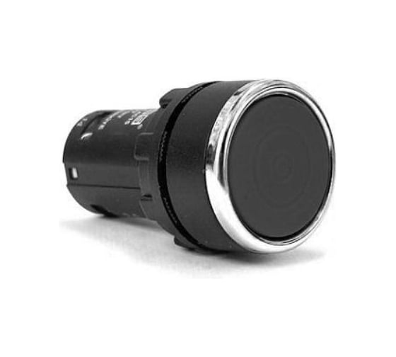 Изображение товара Кнопка с фиксацией моноблочная Emas (1НО), чёрный цвет, серия MB (240В, 0,3А), IP50 MB100FH